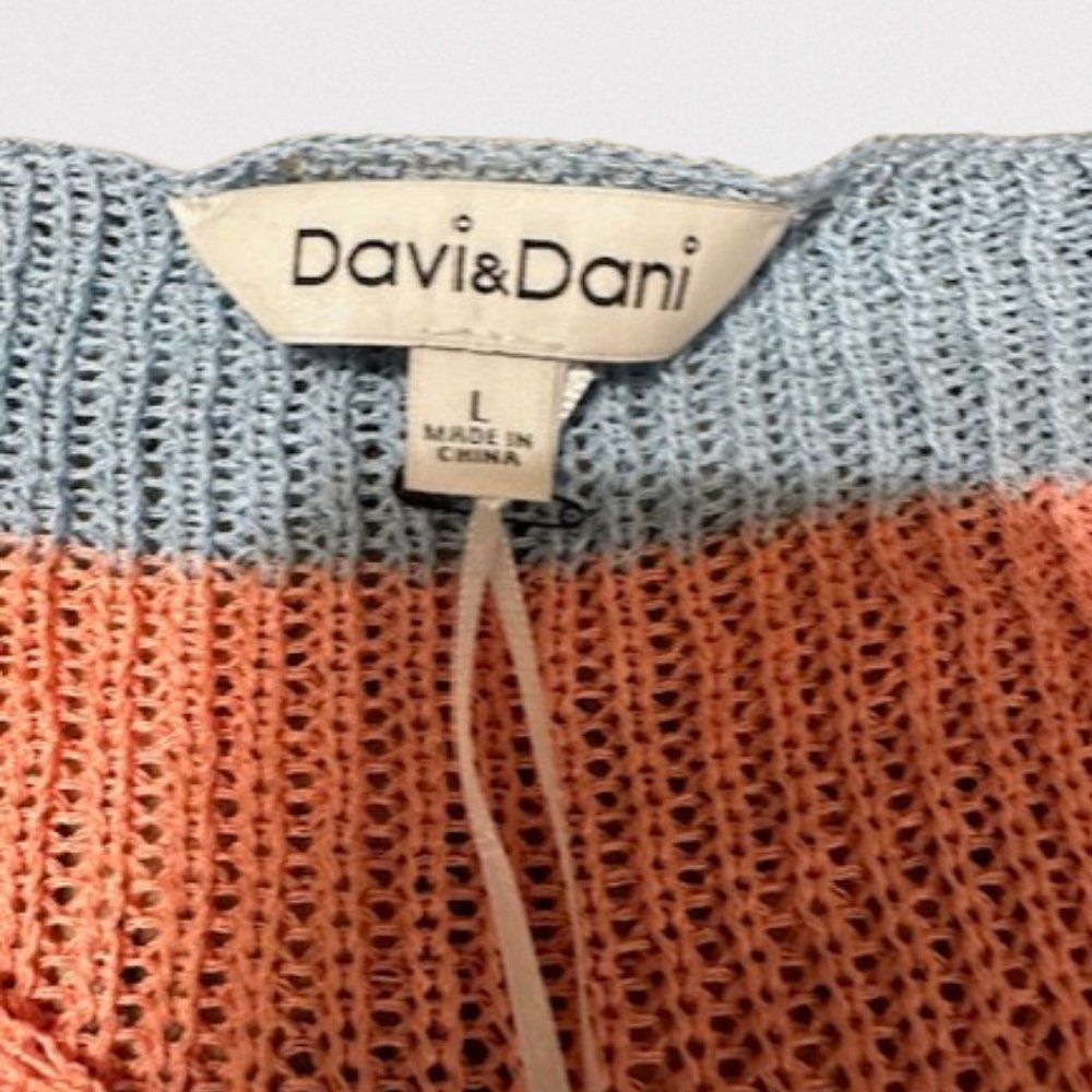 Davi & Dani Pastel Color Block Knit Sweater 4058 … - image 10